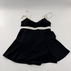 Mainstream Swim Dress Swimsuit Swimwear Women’s Black White Size 14 One Piece